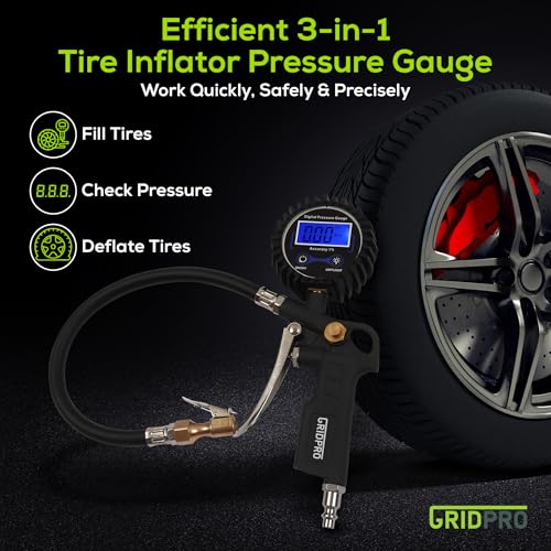 Digital-Tire-Pressure-Gauge-with-inflator-250-PSI-Air-Chuck-and-Compressor-250-PSI-Heavy-Duty-Quick-Connector-Coupler-manometro-de-neumaticos-Gifts-for-dad-Gifts-for-him