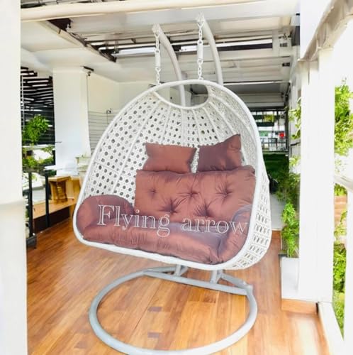 Image of Outdoor Furniture Double Seater Swing, Beautiful Swing with Stand