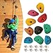 kowaku 10 Pack of Climbing Holds for Rock Wall, Ideal for and Training, with Back Nail Screw