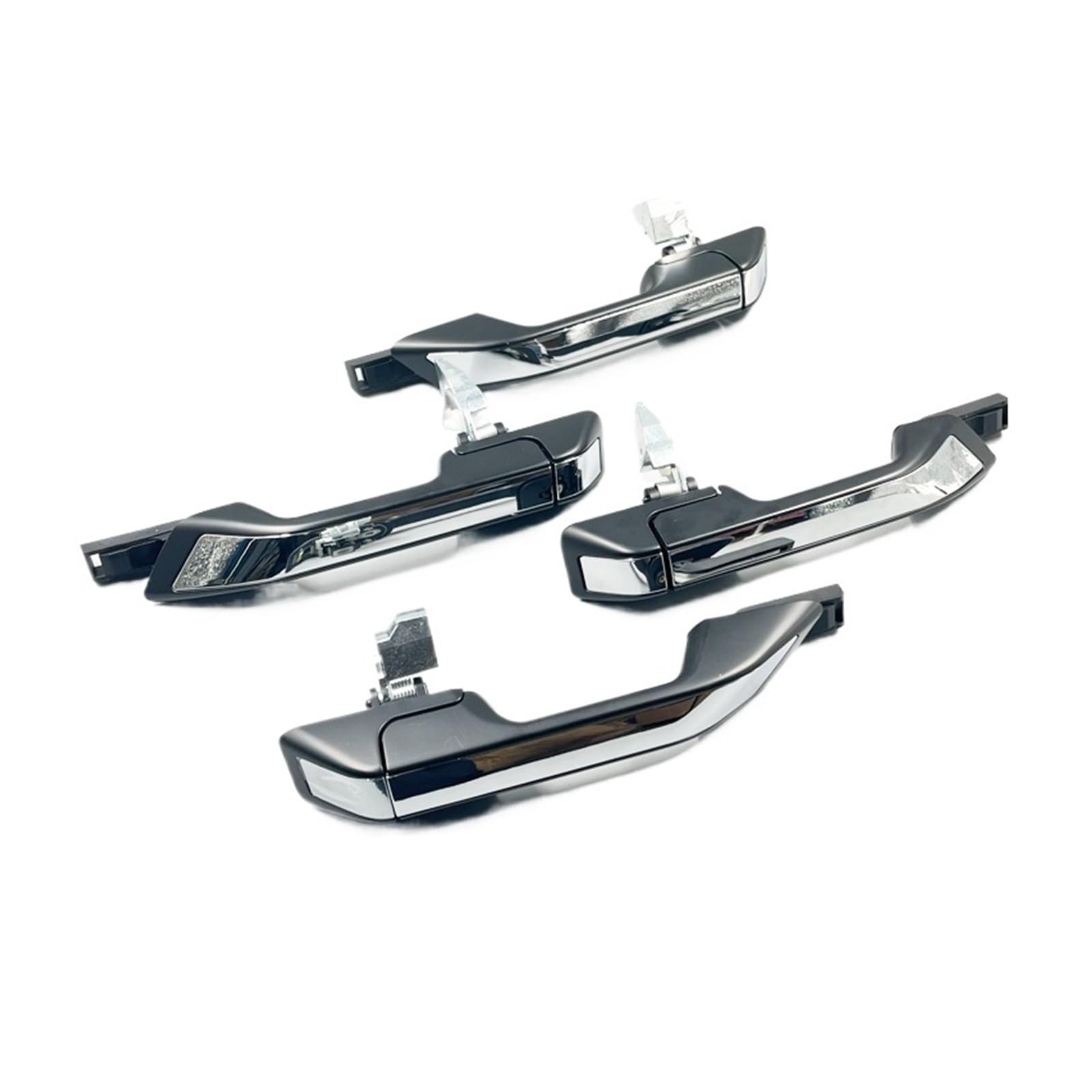 BYSKJZ Car Outer Door Handle Replacement for Odyssey 2011 2012 2013 2014 2015 2016 2017 Exterior Door Handle Outside Front Rear Black(1 Set)