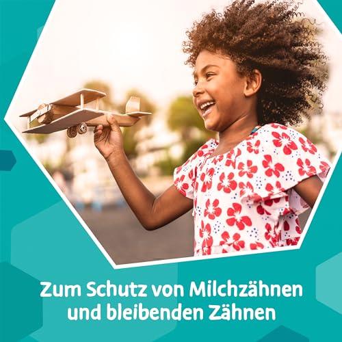 Odol-med3 Juniorzahn Zahnpasta, Zahncreme für Kinder ab 6 Jahren zum Schutz von Milchzähnen und bleibenden Zähnen, 75ml