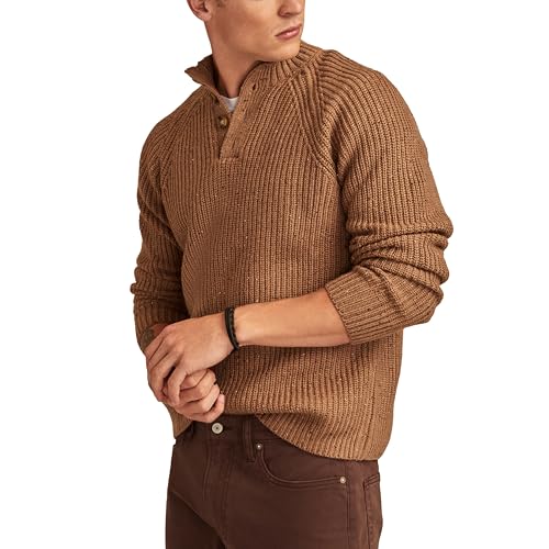Lucky Brand Men's NEP 1/4 Mock Neck Sweater3