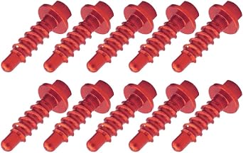 10pcs Motorcycle Engine Cover Mounting Screws Aluminum Compatible with TE FE TC FC TX FX Models 85cc to 501cc Fits SX SXF XC XCF EXCF XCW EXC300 Dirt BikesRed