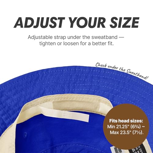 Image of Hot Summer Bucket Hat Trendy Cotton Sun Cap for Beach Golf Fishing | Breathable cotton, fun outdoor vacation style, packable boonie design for men and women