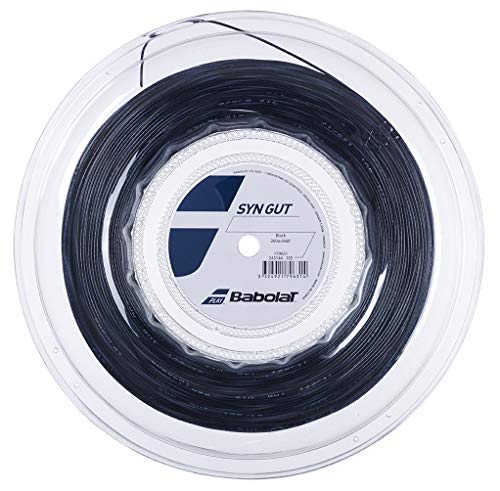 Babolat - Corda da tennis sintetica, colore: nero