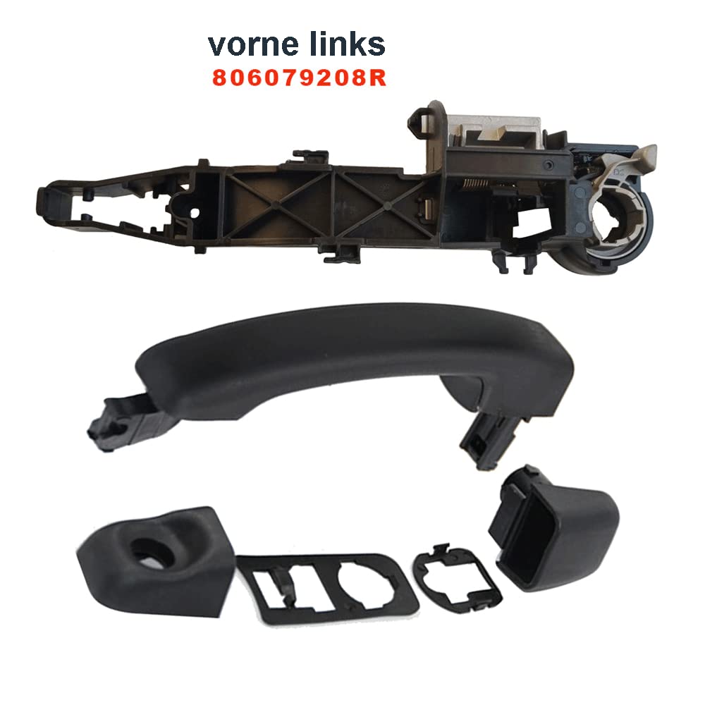 Support de poignée de porte coulissante pour avant gauche avec poignée de porte compatible avec Renault Master Mk3 Opel Movano B (avant gauche)