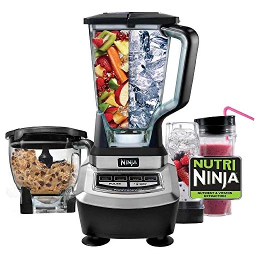 Ninja BL780 Supra 1200 Watt Food Processor and Kitchen Blender System (Renewed)