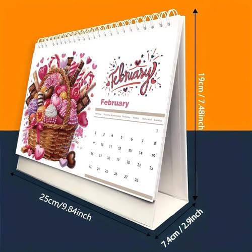 Calendrier de bureau à strass 2026, le cadeau d'organisation idéal - 4