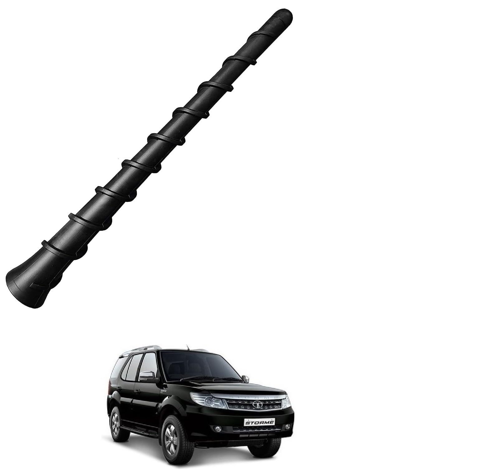 Auto Addict Vehicle Roof Mount Rubber Antenna Mast Flexible Car Replacement Antenna Black for Tata Safari Storme-image-25