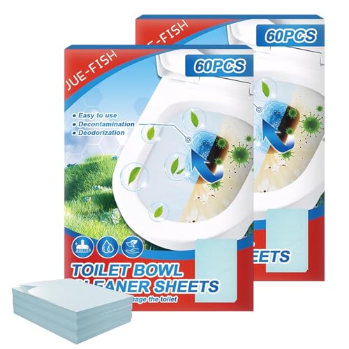 Toilettenreiniger 120 Stück, 2er Pack Wc Reiniger Tabs Extra Stark, Starke Reinigungskraft Toiletten Reiniger Extra Stark, Schnell Löslich, Für Dauerhaft Frische Sauberkeit