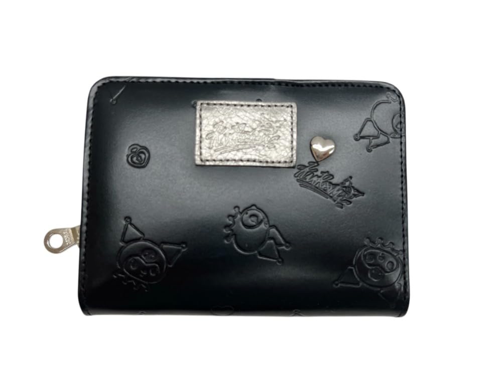 【未使用品】ナダヤ サンリオキャラクターズ ラウンド二つ折り財布 クロミ 牛革製 未使用品】ナダヤ サンリオキャラクターズ ラウンド二つ折り財布