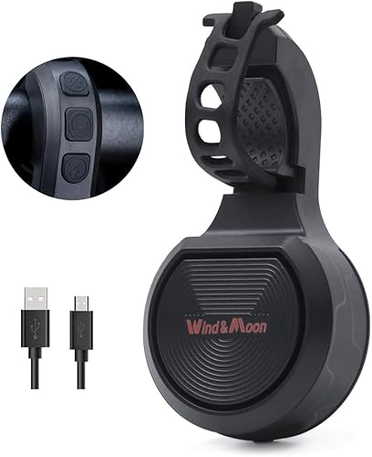 Miniatura 8 de Bocina de bicicleta eléctrica con control remoto, alarma de bicicleta de volumen ajustable para adultos, campana de bicicleta con batería de larga