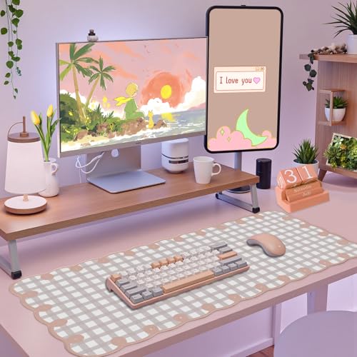 Tapis de bureau rose vintage antidérapant pour protéger votre table - 2