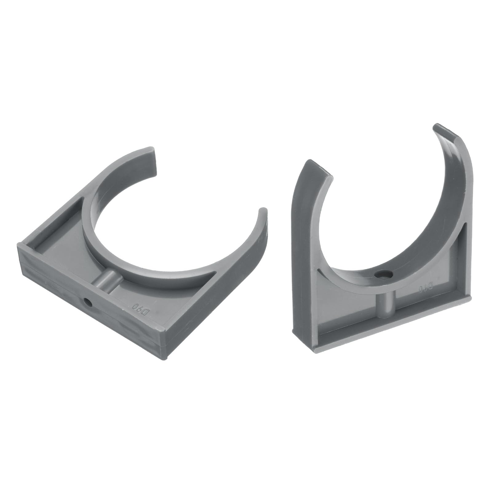 uxcell 2 Pcs PVC Water Pipe Clamps Clips, 90mm ID U-Shaped Water Pipe Buckles Pipe Tubing Clamps Pipe Support Holder for 3" Water Pipe Tubing Hose TV