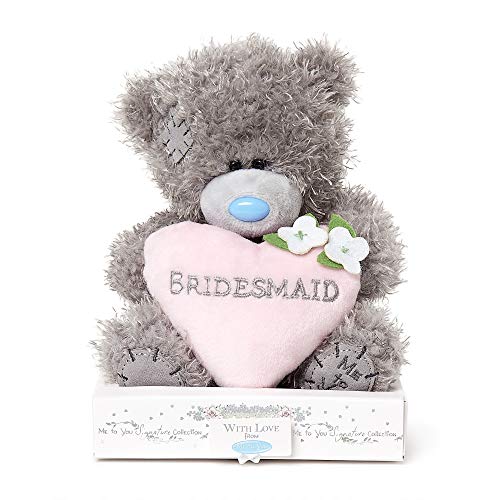 Me To You AP701043 Tatty Teddybär für Brautjungfern, Liebe, Geschenk, Blau, Grau, Rosa, Weiß