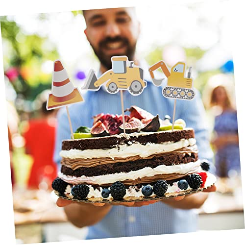 Gadpiparty 24 Pçs Toppers De Bolo Decoração De Frutas Chá De Bebê Palhetas De Frutas Cupcake Topper