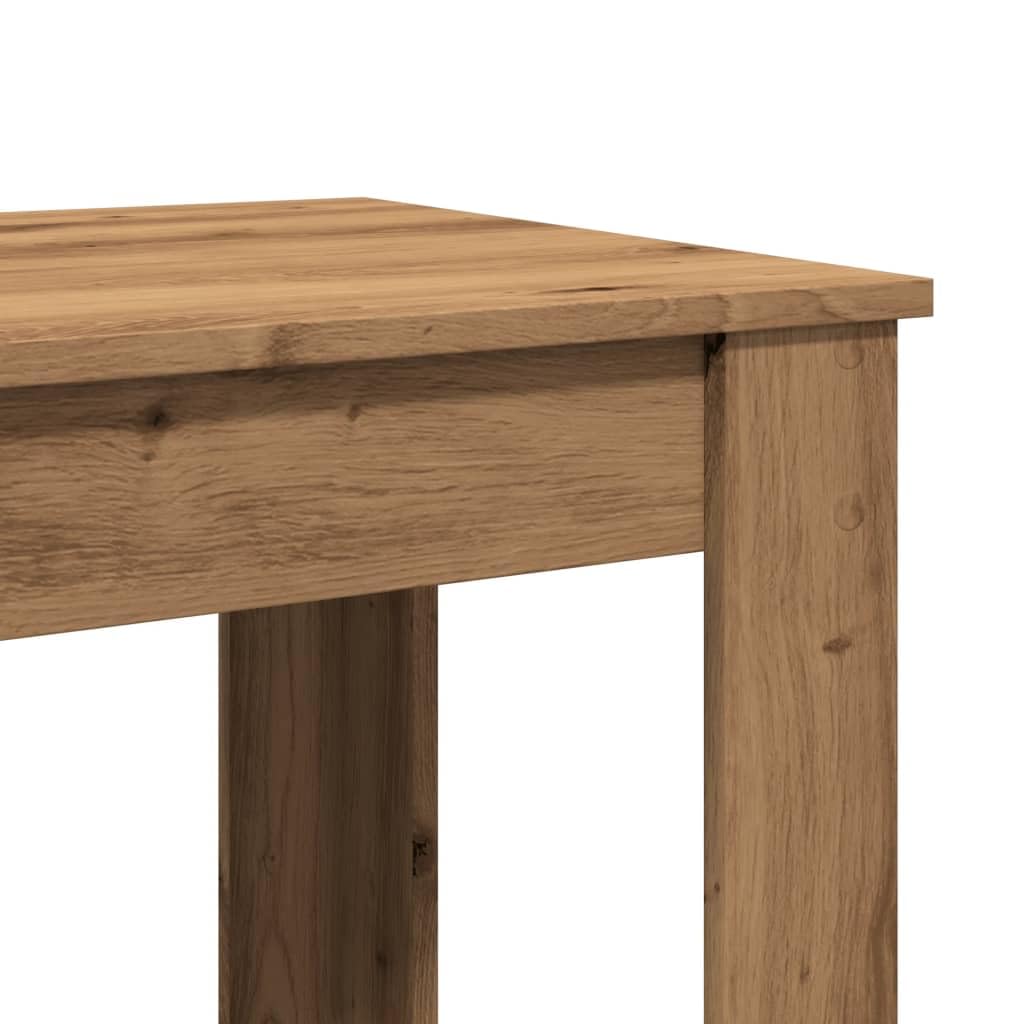 Hothingwell Bartisch aus Eiche, 51 x 50 x 103 cm, Holz, stabil und langlebig, für Küche, Wohnzimmer, Esszimmer, glatte Oberfläche, leicht zu reinigen mit feuchtem Tuch, inkl