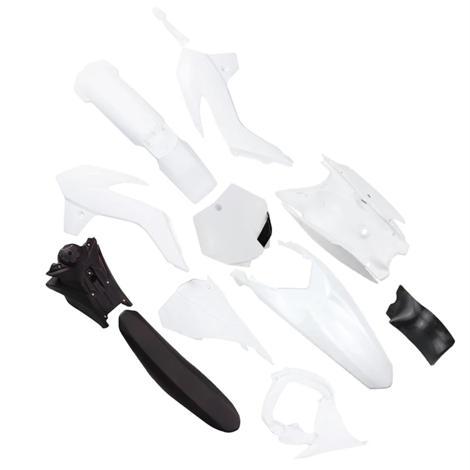 Cubierta de plástico for Motocicleta, Kit de Cubierta de Cuerpo de carenado con Tanque de Combustible KT 85 Dirt Bike Pit Bik KT85 Motocross Juego de carenado de Motocicleta(White)
