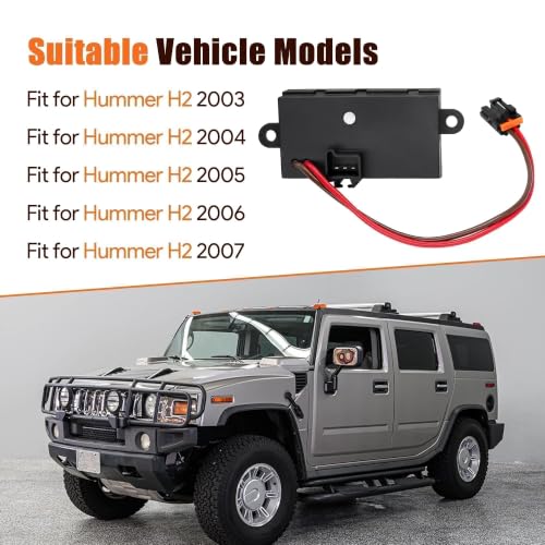 Image of Blower Motor Resistor Heater Fan Control Module Compatible with Hummer H2 2003-2007 Replace 19331830 19329838 89023355 93803637 88986529 15-80388 15-80655 15-80911 19331830 3GSH-19E624-CA
