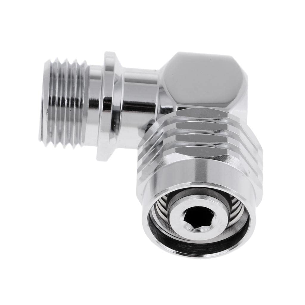 MagiDeal 90 Degree Swivel Hose Adapter for 2nd Stage Scuba Diving Regulator Adapter