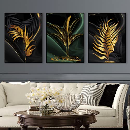 Peinture moderne scandinave plante feuille verte affiche salon 20x30