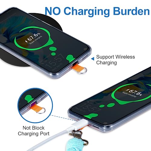 image for KITANIS Phone Tether Tab, 10 Pieces Universal Phone Lanyard Patch With