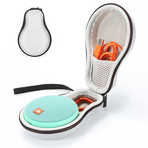 Hard Travel Case For Jbl Clip 2/Jbl Clip 3 Bluetooth Portable Speaker Carrying Storage Bag. Fits Usb Cable - Silver #TOP1