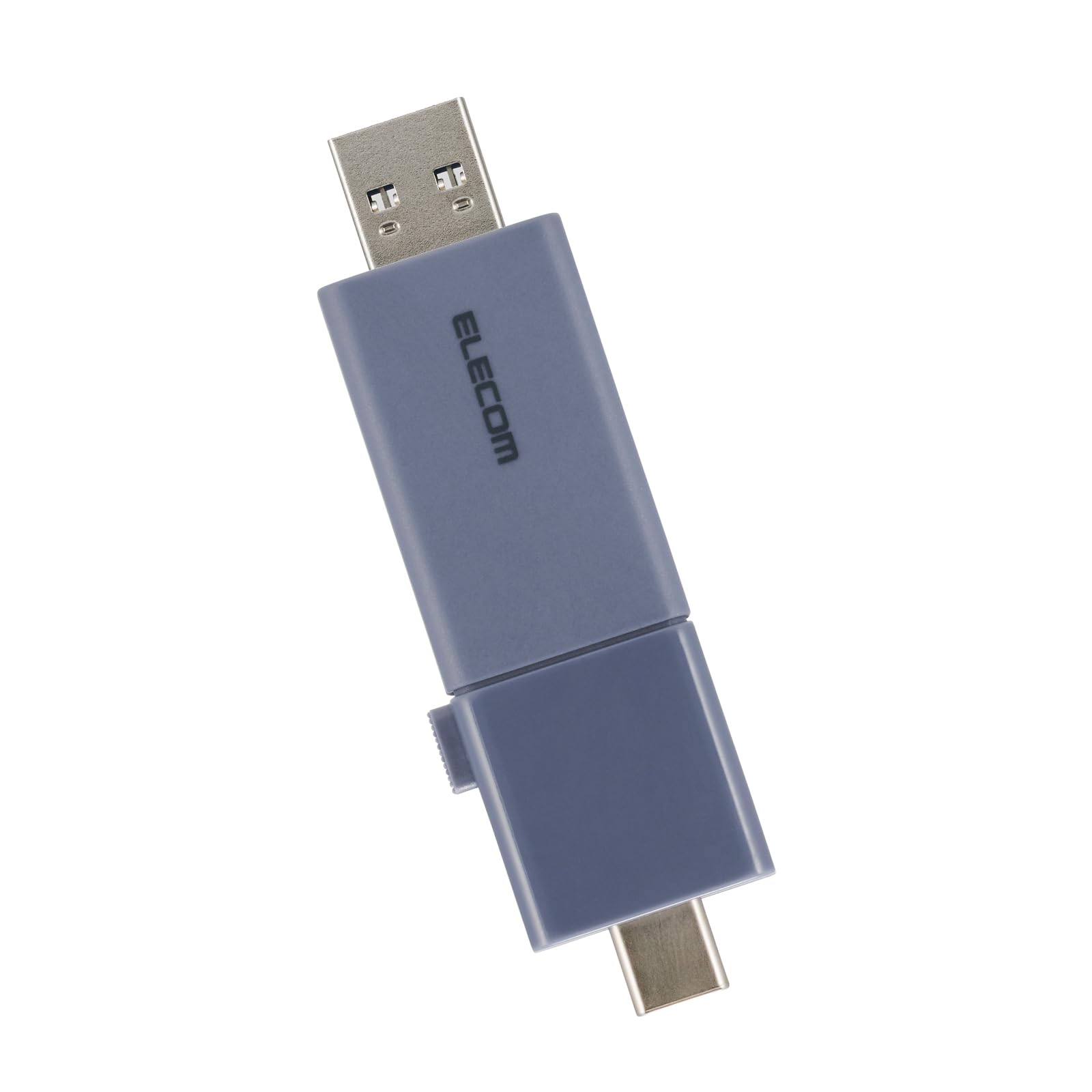 エレコム USBメモリ USB5Gbps対応 スライド式 Type-C＆Type-A両対応 128GB ブルー MF-WSAU3128GBU