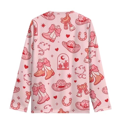 Image of WELLFLYHOM Long Sleeve T-Shirt for Boys Girls 3-16 Years Old Tee Tops Crewneck Pullover Shirts Fall Outfits