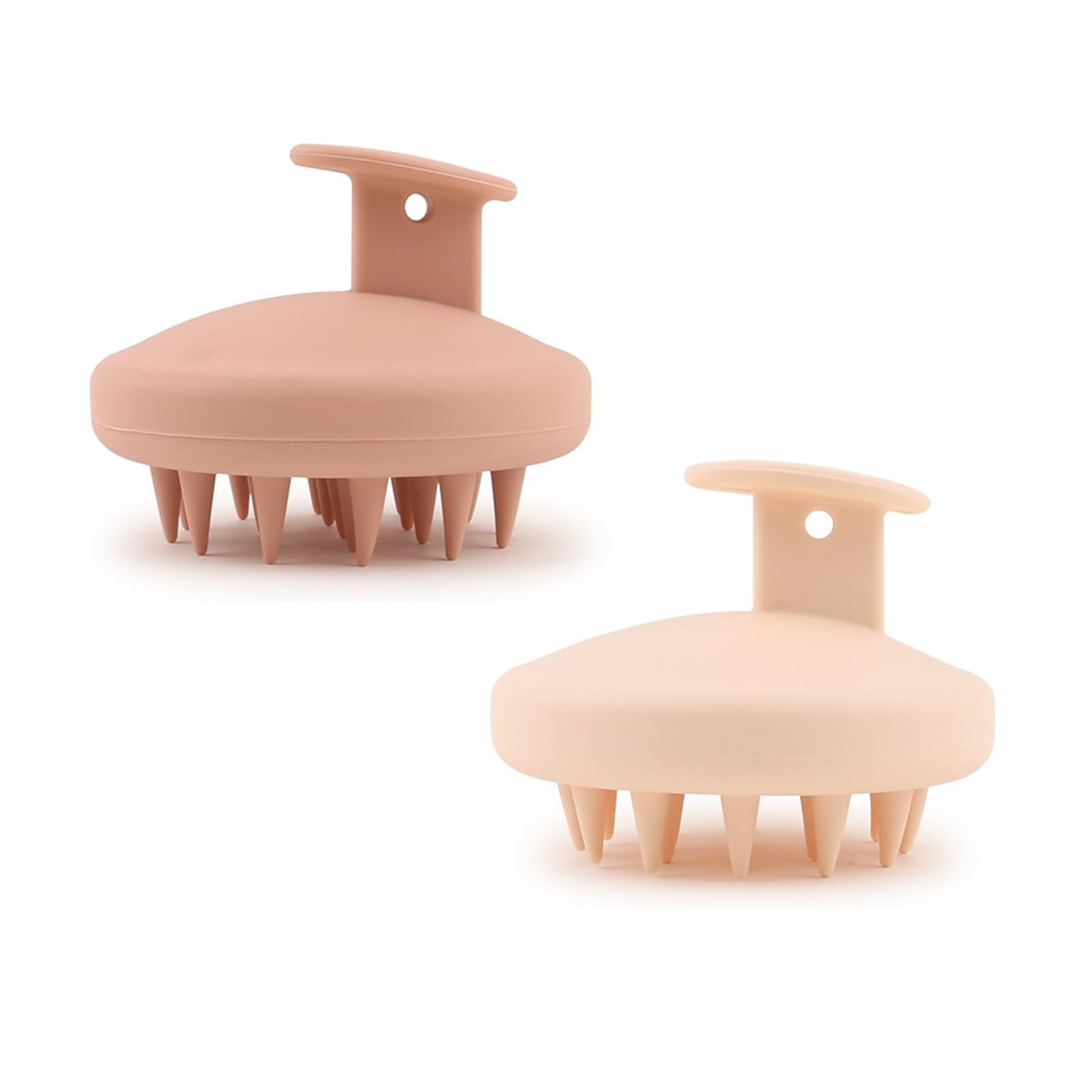 Cepillo Masajeador Cuero Cabelludo Silicona, Masajeador Capilar Caida Cabello Cepillo Exfoliante Capilar, Conjunto de Peine Masajeador Cuero Cabelludo, para Mujeres Hombres Adultos Niños (A)