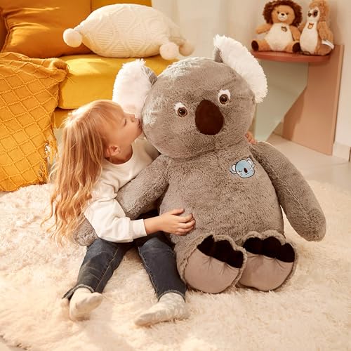 Image of IKASA Large Koala Soft Toy, Giant Koala Plush Toy, 78 cm, Large Cuddly Toy, Cute Giant Plush Toy, Plush Jumbo Stuffed Toys, Gift for Children