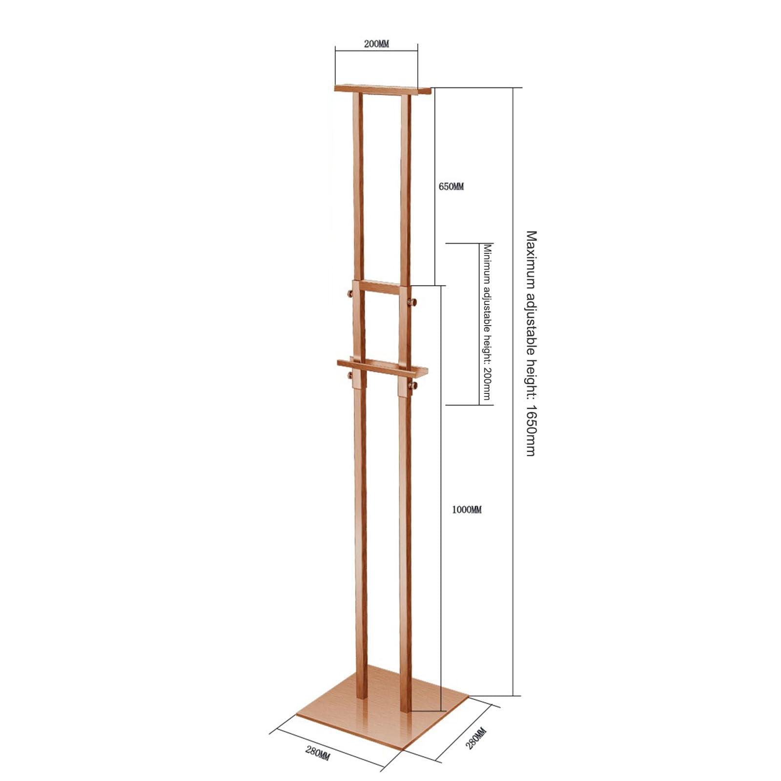 Soporte resistente de doble cara para carteles, altura ajustable hasta - Soporte de pie para carteles de espuma para carteles y exposiciones publicitarias