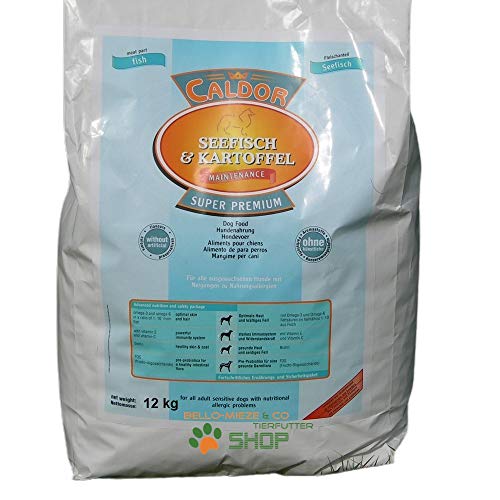 Caldor Maintenance Seefisch - Kartoffel | 12 kg Sack | getreidefreies Hunde Trockenfutter
