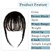 Flying Beauty Clip in Bangs 100% Real Human Hair Bangs Clip in Hair Extensions Clip on Wispy Bangs for Women Fringe Bangs Hair Pieces for Daily Wear(Brown Black)