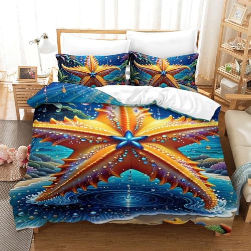 Parure de lit imprimé 3D 140x200cm pour chambre ado