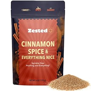 Cinnamon Spice & Everything Nice Seasoning – XL 6 oz Bag – Zested Cinnamon Toast Infused Blend – Gluten-Free and Nut-Free – Goes Great on Snacks and Coffees, as Dessert Toppers and Cake Sprinklers