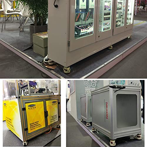 Roulettes de nivellement machine support oscillant et patin rétractable NBR