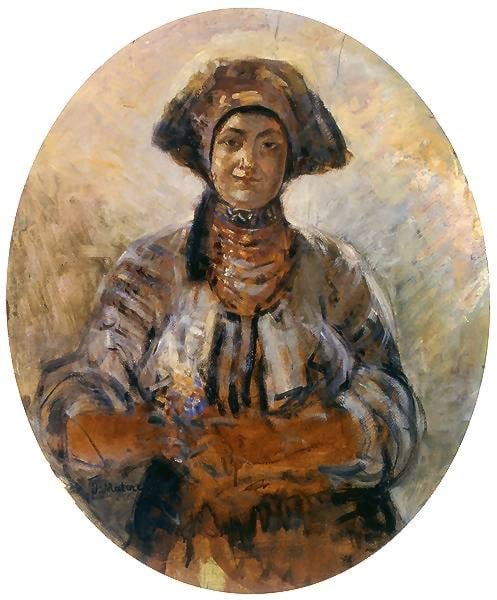 Impression d'affiches Femme Ukrainienne Jacek Malczewski toile 60x90cm