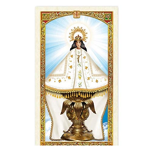 Virgen de Juquila Patrona de Oaxaca Mexico Coronilla de Agata Azul Tarjeta de Rezo Laminada Bendecida por Su Santidad