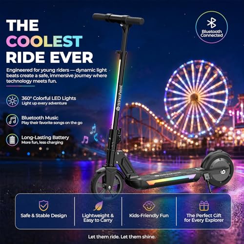 Image of isinwheel S7 Kids Electric Scooter, 250W Adjustable E-Scooter for Ages 8-14