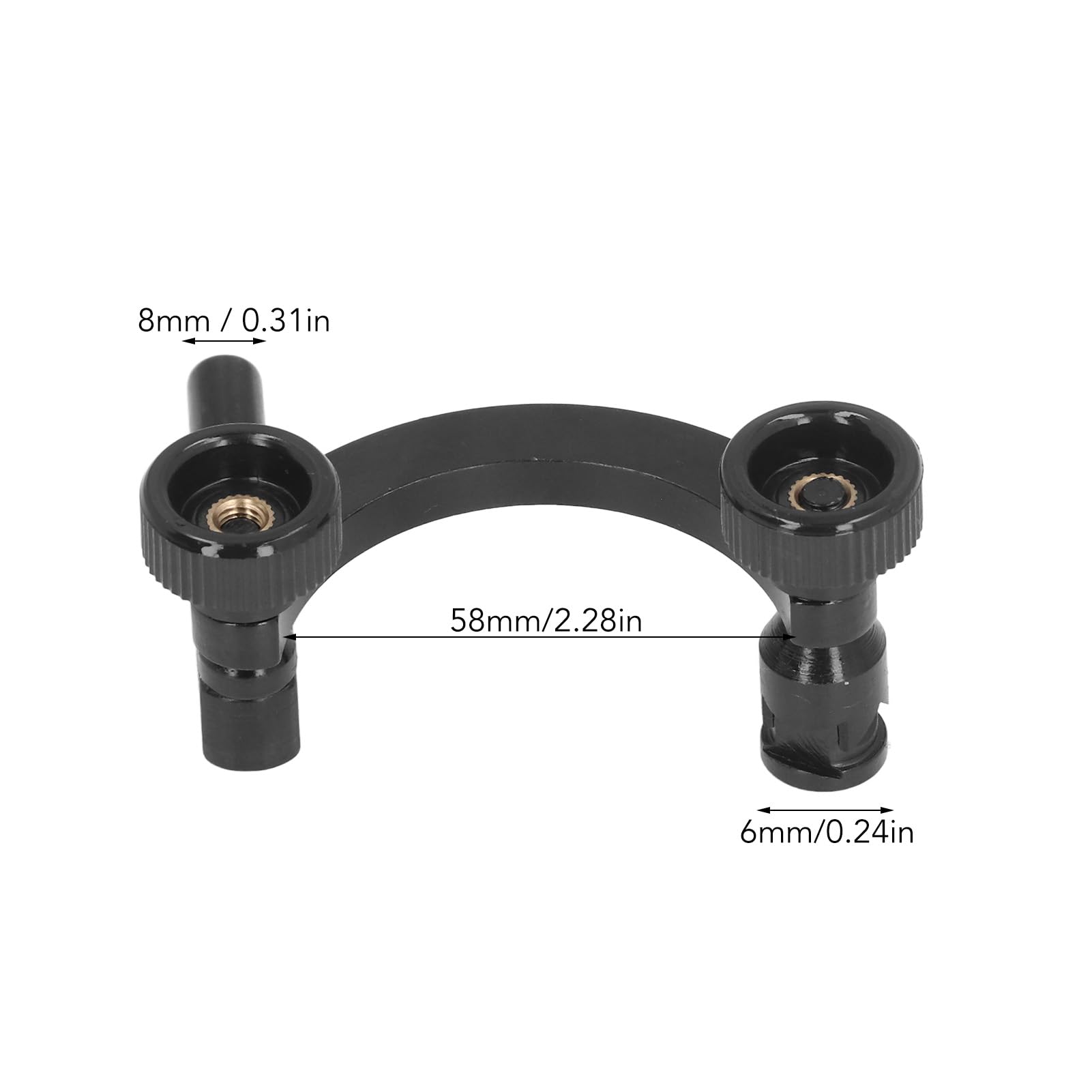 Centering Indicator Holder, Centering Indicator Arc Holder Dial, Adjustable Test Indicator Centering Holder 6mm Hole 8mm Rod for Digital Dials Indicators