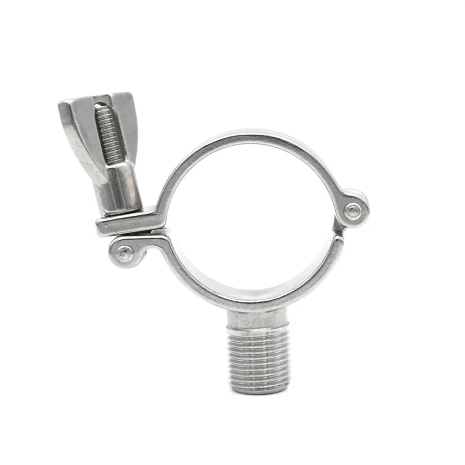 Soporte for tubos de alta resistencia con abrazaderas for soporte de tubos con rosca macho BSP de 1/2" Soporte for soporte de tubos de acero inoxidable 304 OD19 25 38 51 63 76 102 mm(Pipe OD 152mm)