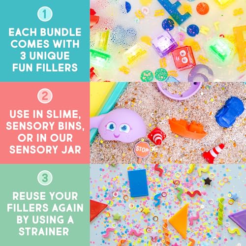 Image of Glo Pals Fun Fillers 3 Pack Sensory Play Accessories - Sensory and Mini Toys for Kids - Bulk Party and Little Toys for Sensory Bins, Gift Bag Stuffers, and Party Favors - Explore and Learn
