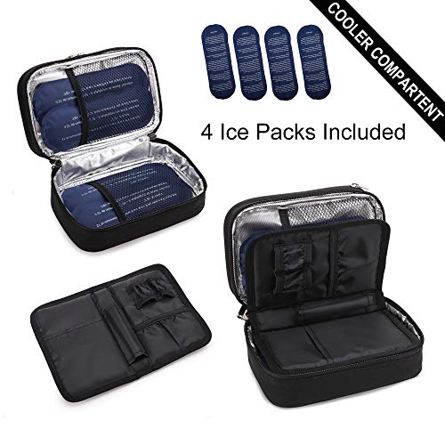 Image of apollo walker Insulin Cooler Travel Case with Ice Packs and Insulation