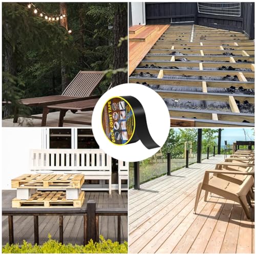 XIZAO Dach Reparaturband Wasserdichtes Butyl Klebeband Selbstklebend Bitumenband Dachband Dichtband für Deck Dachabdichtung 5cm x 10m