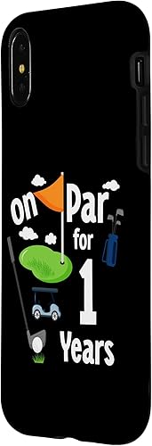 Miniatura 2 de iPhone XXS On Par 1st Birthday Golf Player Theme 1 Year Old B-Day Case