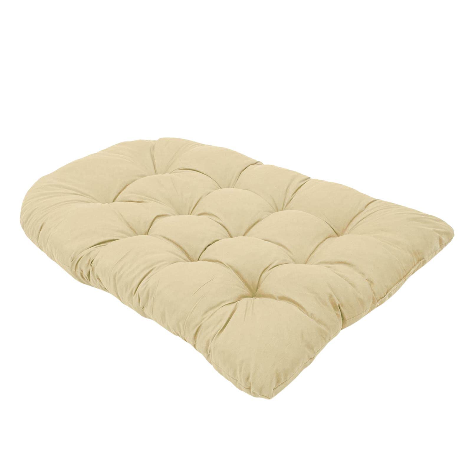 Silla colgante Cush 120 x 80 cm, impermeable y resistente a los rayos UV, cojín redondo para asiento y respaldo para silla de huevo, accesorios de hamaca de poliratán
