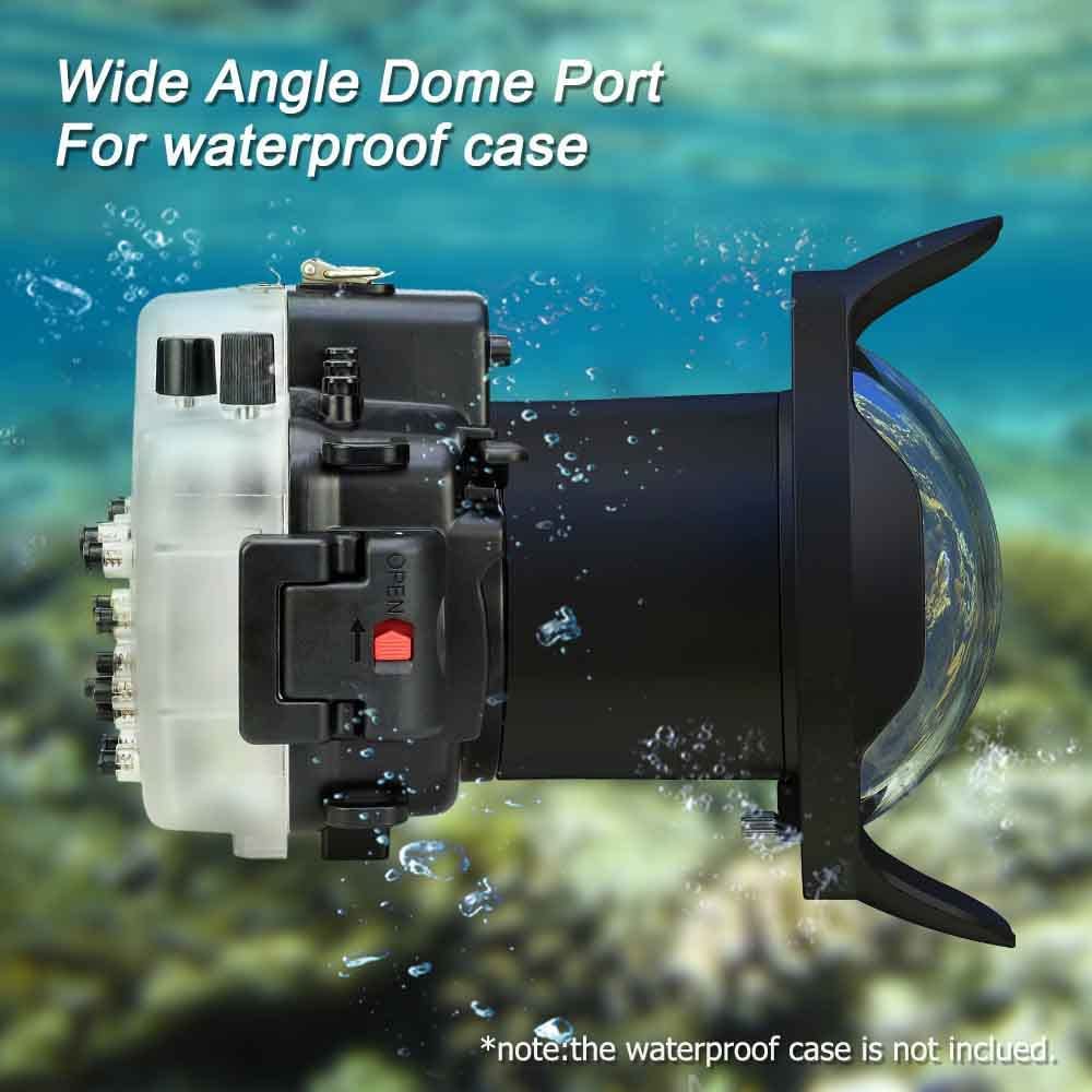 Amazon | Seafrogs 広角ドームポート 40m/130フィート 交換可能な魚眼