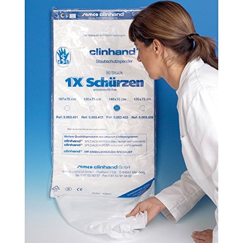 23 Einmal Schürzen, Herrengröße, Länge 140 cm (50-er Pack)