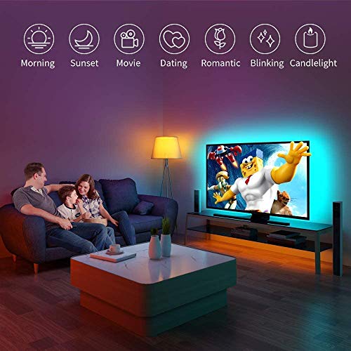 Led Tv Backlight,Smy Usb Led Strip Light,Rgb Multi-Colour Led Light Strip Kit Waterproof Ip65, 30Led With Wireless Remote Controller For Tv/Pc/Laptop Bias Lighting (3.28Ft) #TOP1